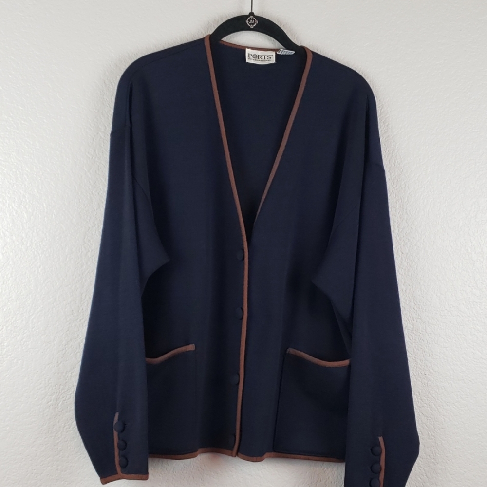 Ports International | Women's Sweater Jacket M